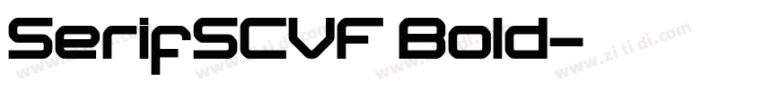 SerifSCVF Bold字体转换